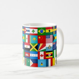 Caneca De Café Bandeiras legal Do Mundo