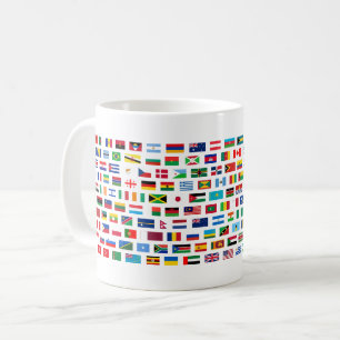 Caneca De Café Bandeiras mundiais
