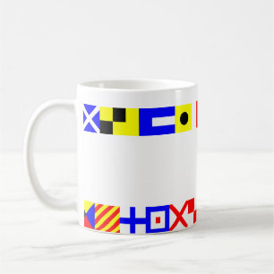Caneca De Café Bandeiras náuticas