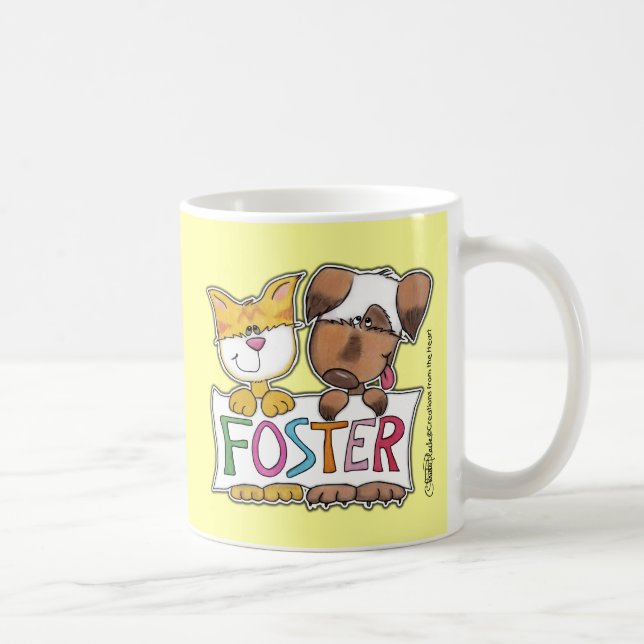 Caneca De Café Bandeja FOSTER de Suspensão de Cachorro e Gato (Direita)