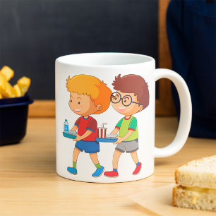 Caneca De Café Bandejas de Carregando para Meninos Adoráveis