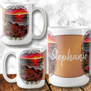 Caneca De Café Banderas Rocky Sunset 914