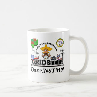 Caneca De Café Bandido final, logotipo fraco do sinal, Dave/N8TMN