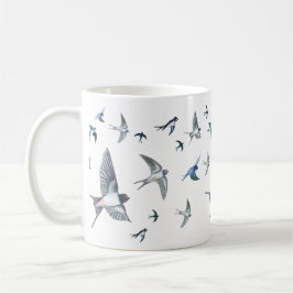 Caneca De Café Bando de andorinhas
