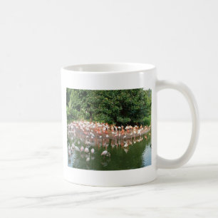 Caneca De Café bando de flamingos