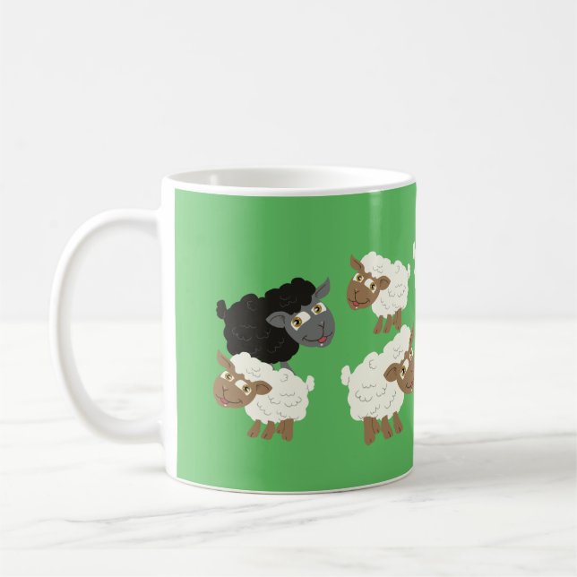 Caneca De Café Bando de Ovinos (Esquerda)