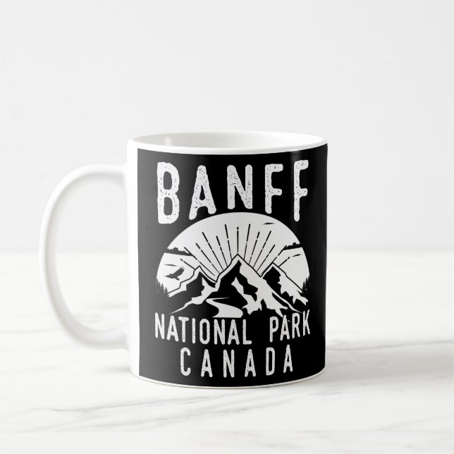 Caneca De Café Banff National Park Canada Mountain Hiker (Esquerda)