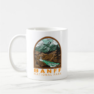 Caneca De Café Banff National Park Canada Viagem Vintage
