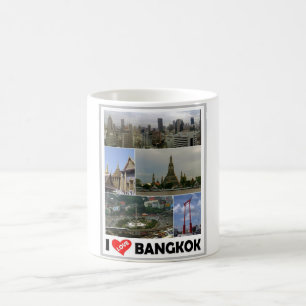 Caneca De Café Bangkok - Eu Amo - Tailândia -