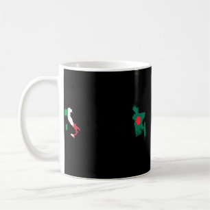 Caneca De Café Bangladesh Itália Flag Bangladesh, Italy Heartbea