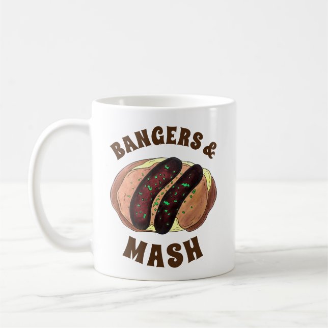 Caneca De Café Banguecoque e Mash UK Comidas (Esquerda)
