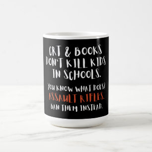 Caneca De Café Banir espingardas de assalto em vez de tipografia