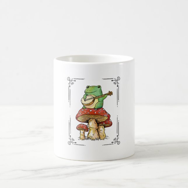 Caneca De Café Banjo Frog on Mushrom (Centro)