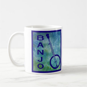 Caneca De Café Banjo no azul
