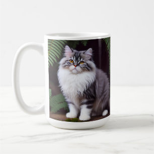Caneca De Café Banjo, Persa: Uma Cinza Fluffy e Delícia Branca