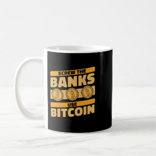 Caneca De Café Banker Gifs Os Bancos Usam Bitmoney Blockchai