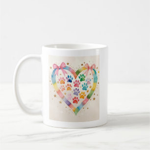 Caneca De Café Banner do Amor Animal - Watercolor Pet Memorial Im