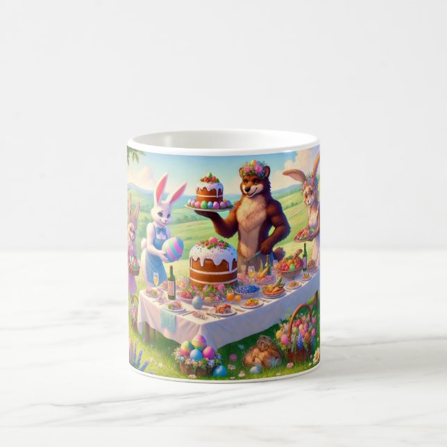 Caneca De Café Banquete de páscoa na sombra (Centro)