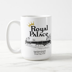 Caneca De Café Banquetes do Palácio Real, Chicago Ridge, IL