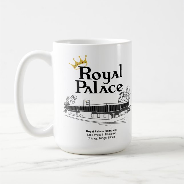 Caneca De Café Banquetes do Palácio Real, Chicago Ridge, IL (Esquerda)