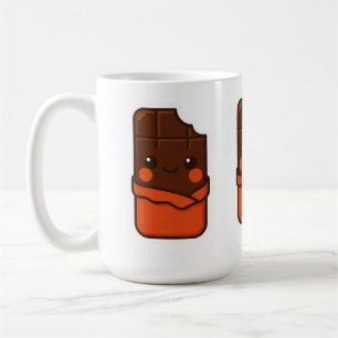 Caneca De Café Bar de Chocolate Kawaii