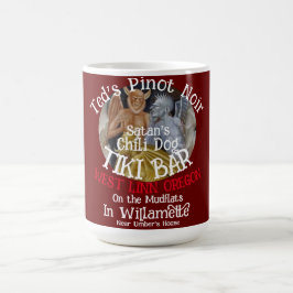 Caneca De Café Bar do Cachorro-Quente Satânico Tiki do Pinot Noir