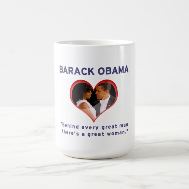 Caneca De Café Barack & Michelle Obama (Centro)
