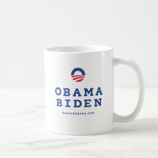 Caneca De Café Barack Obama Biden 2012 com logotipo de "O"