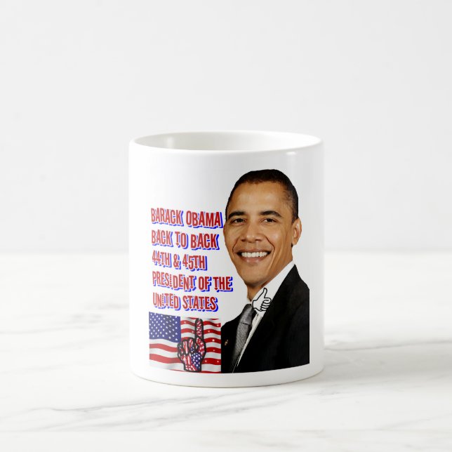 Caneca De Café Barack Obama, De Volta Para Trás_ (Centro)