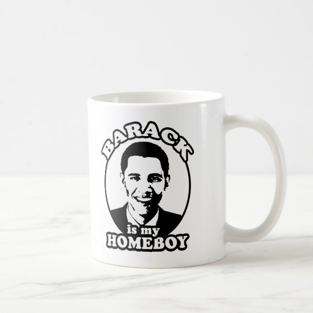 Caneca De Café Barack Obama é meu ficar em casa (Direita)