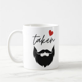 Caneca De Café Barba Ocupada Dia dos Namorados Engraçado 