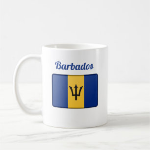 Caneca De Café Barbados Flag Café Mug