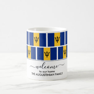Caneca De Café BARBADOS FLAG Coffee Mug Elegante