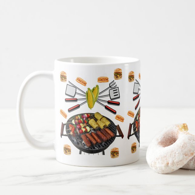 Caneca De Café Barbecue Mug (Com Donut)
