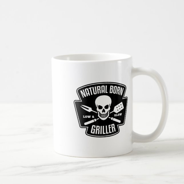 Caneca De Café Barbecue Natural Nascer Griller Funny Grill Master (Direita)