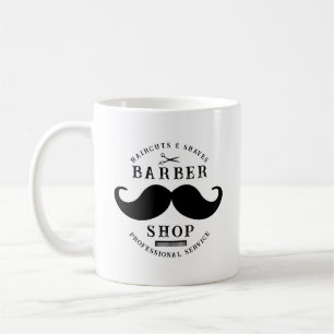 Caneca De Café Barber Mustache Compra Barbershop de Hairstylist M