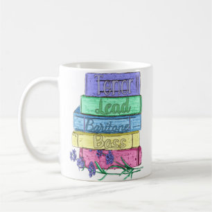 CANECA DE CAFÉ BARBERSHOP E LIVROS MÚSICA E PALAVRAS