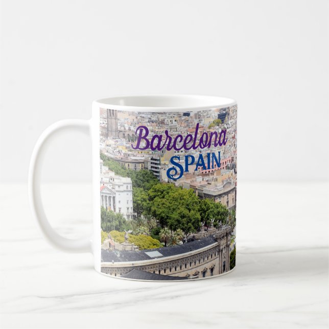 Caneca de Café Barcelona Espanha (Esquerda)