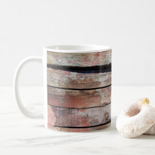 Caneca De Café Barco à Vela Rústico Envelhecido em Madeira Náutic