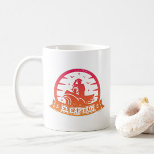 Caneca De Café Barco Âncora do Capitão Legal e Velho Estilo de Ve