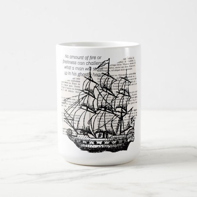 CANECA DE CAFÉ BARCO COM COTAÇÃO (Centro)