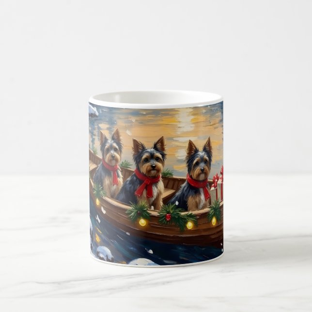 Caneca De Café Barco de Natal Havanês Feriado (Centro)