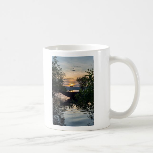 Caneca De Café Barco de Pesca Sunrise (Direita)
