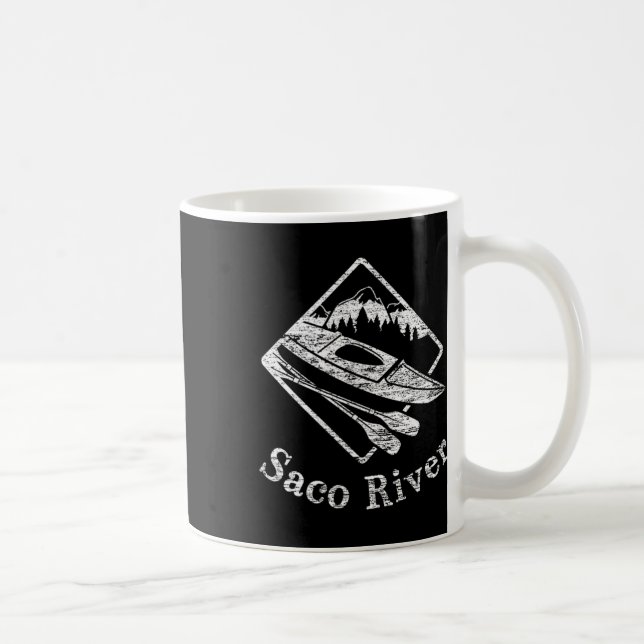 Caneca De Café Barco do Rio Saco Kayak Kayaking - Rapids Canoagem (Direita)