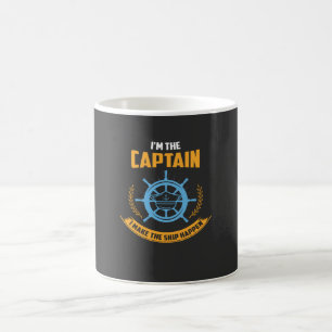 Caneca De Café Barco - Eu sou o Capitão
