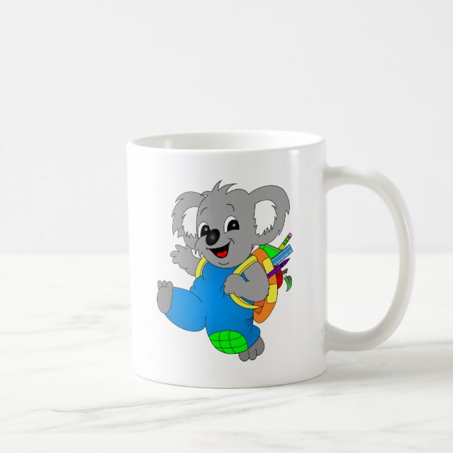 Caneca De Café Barco Koala com mochila (Direita)