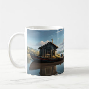Caneca De Café Barco Longo, Pequeno Shack