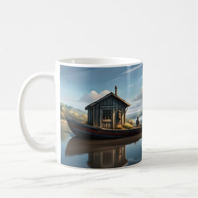 Caneca De Café Barco Longo, Pequeno Shack (Esquerda)