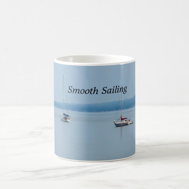 Caneca De Café Barcos à vela no rio (Centro)