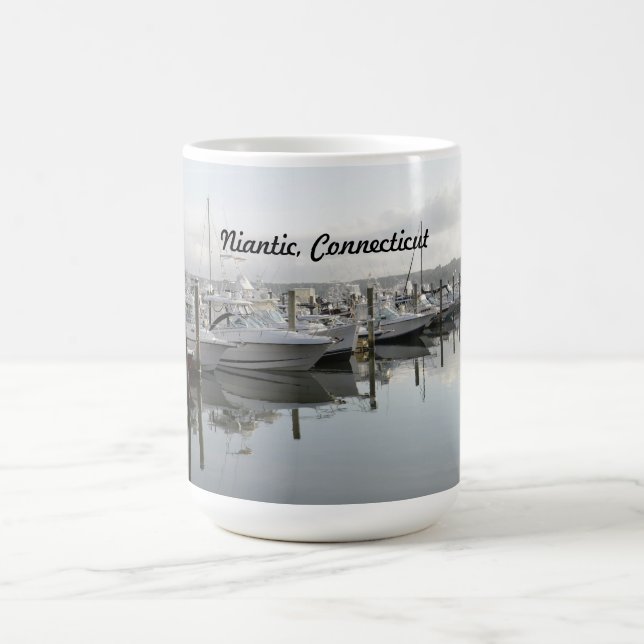 Caneca De Café barcos atracados numa marina no Niantic Connecticu (Centro)